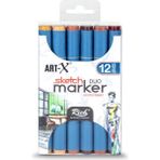 Rich Art-X Sketch Marker Set 12LI Earth Serıes - 19309