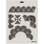 Rich Dantel Seri DN-918 35x25 cm Stencil