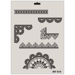 Rich Dantel Seri DN-919 35x25 cm Stencil