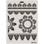 Rich Dantel Seri DN-924 35x25 cm Stencil