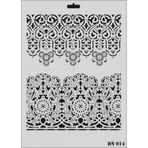 Rich DN-914 Dantel Stencil 25x35 cm Boyama Şablonu