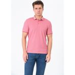 Rich Erkek Basic Tişört Polo Yaka T-shirt - M - Pembe