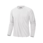 Rich Erkek Beyaz Basic Uzun Kollu Tişört Sporcu Body T-shirt Beyaz
