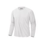 Rich Erkek Beyaz Basic Uzun Kollu Tişört Sporcu Body T-shirt
