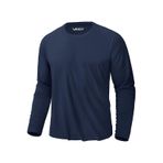 Rich Erkek Lacivert Basic Uzun Kollu Tişört Sporcu Body T-shirt Lacivert