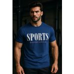 Rich Erkek Lacivet Basic T-shirt Baskılı Slim Fit %100 Pamuk Tişört