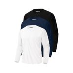 Rich Erkek Siyah-beyaz-lacivert 3'lü Paket Basic Uzun Kollu Sporcu Body Siyah-beyaz-lacivert