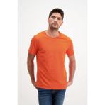Rich Giyim Turuncu Erkek Yıkamalı Basic T-Shirt - 0 Siyah
