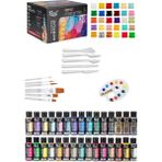 Rich Mastermix Akrilik Boya 60 cc Süper Set 30 +Boya Sanat Fırça Set