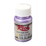 Rich Metalik Akrilik Kumaş Boyası- Metalic Textile Paint 50cc - 3126 Lila
