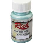 Rich Metalik Kumaş Boyası 50 cc. 3140 BUZ YEŞİLİ