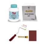 Rich Multi Surface 1750gr Beyaz 10 Cm Rulo Fırça Zemin Fırça Zımpara Genel Amaçlı Boyama Seti