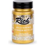 Rich Multi Surface Titanyum Metalik 90 cc Beyaz Altın Akrilik Boya