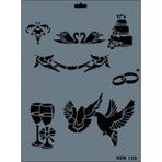 Rich N-129 Yeni Seri XL 35x25 cm Stencil