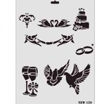 Rich NEW-129 Stencil 25x35 cm Boyama Şablonu