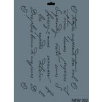 Rich New Seri N 302 35x25 cm Stencil