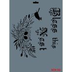 Rich New Seri N-332 35x25 cm Stencil