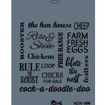 Rich New Seri N 499 35x25 cm Stencil