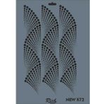 Rich New Seri N-572 35 x 25 cm Stencil