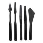 Rich Plastik Spatül Set Siyah 5'li Model 11247 Çok Amaçlı Kullanım İçin Uygun