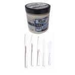Rich Rölyef Pasta Texture 350 gr Beyaz Spatula Plastik 5 Li Set