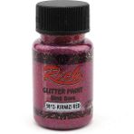 Rich Simli Boya 9012 Kırmızı 50 cc Sanatsal Malzemeler İçin Parlak Glitter Paint