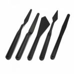 Rich Siyah Plastik Spatula 5 li Set (11247)