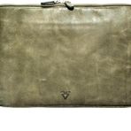 RİCH SMİTH ® GERÇEK DERİ LAPTOP ASKILI CLUTCH ÇANTA / 6218 YEŞİL (DUMANLI)