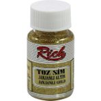 Rich Toz Sim Janjanlı Altın İnce Taneli Dekoratif Süsleme Malzemesi 50 cc