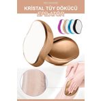 Richandie Crystal Eraser Epilasyon Aleti Tüy Silgisi Tüy Alıcı Fiziksel Kristal Tüy Dökücü Epilatör Gold Krom