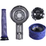 Richard Motor Arka Kapak + Ön ve Sonra Hepa Filtre Dyson V6 DC58 DC59 DC62 DC72 DC74 Elektrikli Süpürge Yükseltme Yedek Parçalar (Yurt Dışından) - Süpürge Yedek Ek