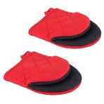 Richeyty Fırın, Dayanıklı Silikon Mini Fırın Izgarası, Barbekü, Mikrodalga, Makinede Yıkanabilir, Kırmızı