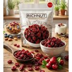 Richnut Turna Yemişi Kurusu Cranberry 200 gr Doğal Lezzetli Atıştırmalık Enerji Kaynağı