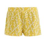 Rich&Vibrant Yellow Sticks Organik Pamuklu Bayan Şort Pijama (Sarı, M)