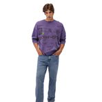 Rick and Morty Baskılı Mor Sweatshirt 0S10186-70691 Mor-70691 XXL