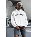 Rick And Morty Yazılı Unisex Oversize Çizgi Film Hoodie