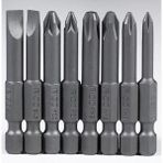 Rico 005-KK1130 PH+PZ+SL 8 Parça 50 mm Yıldız Düz Bits Uç Seti