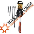 Rico 1/4 Cırcır 72 Diş ve 1/4 Küçük Lokma Ara Kol 5 Parça