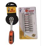 Rico 1/4 Küçük Torx Lokmalı Torx Seti Takımı ve 1/4 Lokma Cırcır Kolu