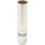 RICO 3/8 On İki Köşe Buji Lokma Anahtarı 14 mm - Metalik Gri