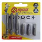 Rico 6 Parça Mıknatıslı Bits Uç Seti