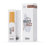 Rico D'Addario Organik Select Jazz Unfiled Tenor Saksafon Ruh Dilleri - Saksafon Boruları - İlk ve Tek Organik Kamış Borusu - 3 Orta, 5 Paket