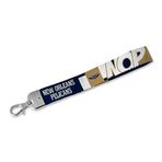Rico Industries NBA Basketbol New Orleans Pelicans Bilek İpi Anahtarlık, Sevimli Bileklik Kayışı Anahtarlık Tutucu Kadın Erkek Araba Anahtarları Kimlik Rozetleri Kart Cüzdan Telefon Kamera