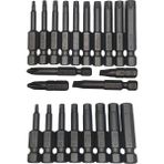 Rico Matkap Uçları Torx Alyan Düz Yıldız 22 Parça 50 mm Manyetik Mıknastıslı Çelik - Altın