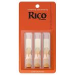 Rico RIA0325 Orange Box Soprano Saksafon Kamışı No: 2.5 (Orta Seviye/eğitim) - 3'lü Paket | Standart Kesim, Kolay Çalım ve Dengeli Deneme Paketi
