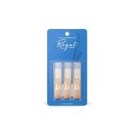Rico Rjb0325 Royal Alto Saksafon Kamışı No: 2.5 (Orta Seviye/Eğitim) - 3'Lü Paket | Fransız Kesim (Filed), Esnek Tepki Ve Dengeli Ton