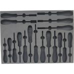 Rico Tornavida Takımları Uyumlu Eva Sünger Organizer (Düz - Yıldız - Torx - Lokma Tornavida Uyumlu)