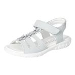 RICOSTA Cleo kız klasik sandalet, çocuk sandaleti, genişlik: orta, Ice 511, 28 EU