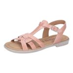 RICOSTA Kız çocuk kayışlı sandalet BIRTE, çocuk sandaleti, WMS: Orta, Pembe 320, 32 EU