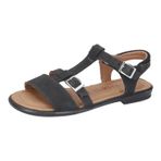 RICOSTA Kız çocuk kayışlı sandalet, Kalja çocuk sandaleti, WMS: Orta, Siyah 090, 35 EU